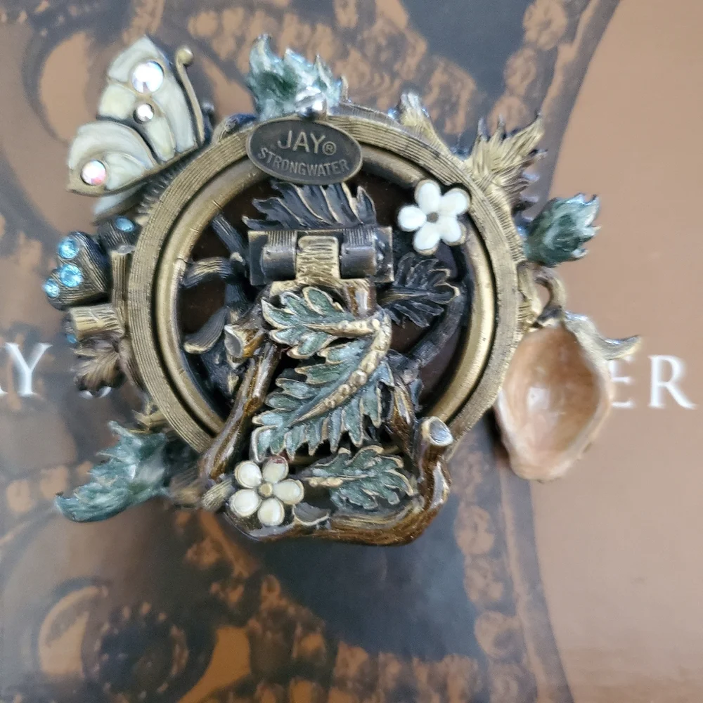 NIB Rare & Beautiful Jay Strongwater Flora & Fauna Frame